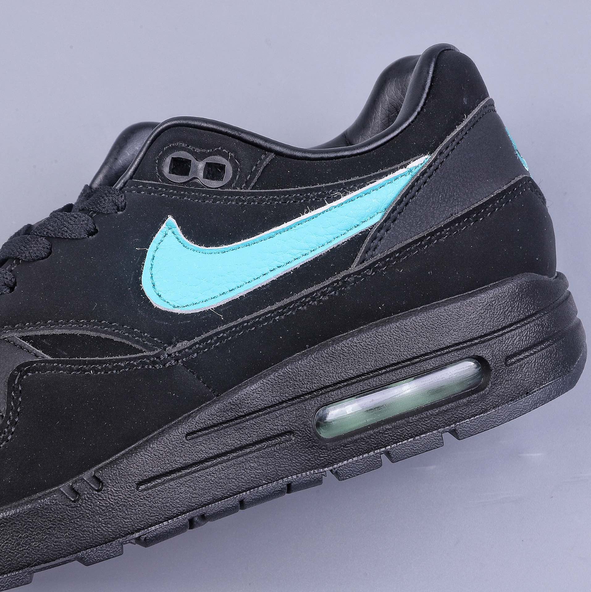 Nike Air Max 1 PRM Tiffany black and green pure original version retro casual running shoes FB8915-800