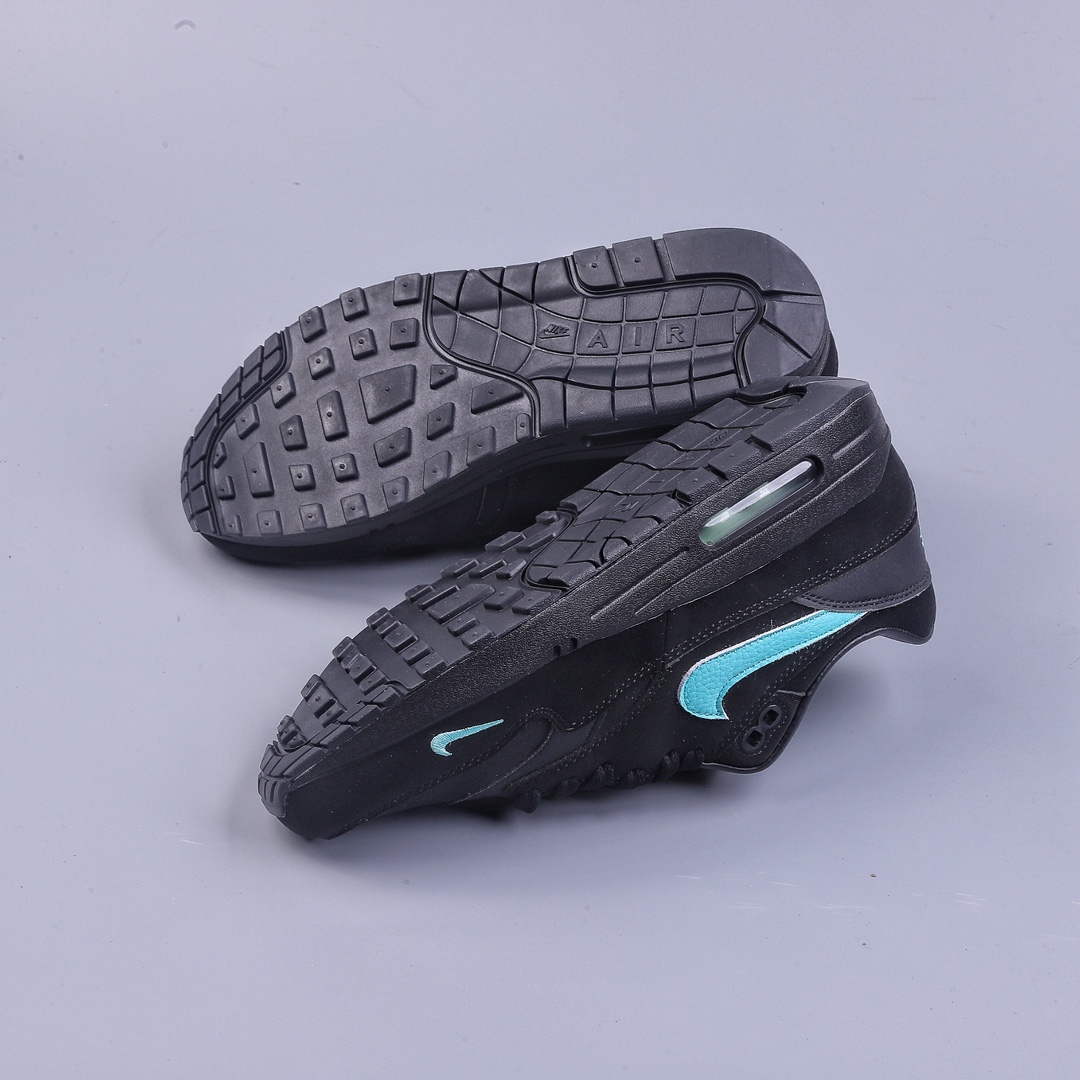 Nike Air Max 1 PRM Tiffany black and green pure original version retro casual running shoes FB8915-800