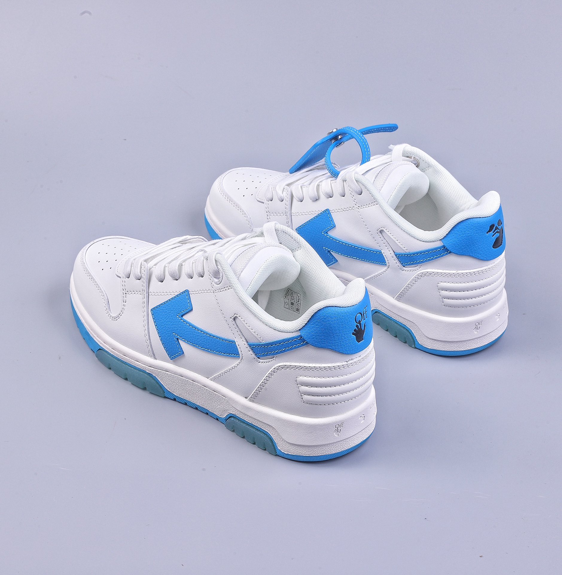 OK OFF-WHITE Out Of Office low-top lace-up fashion sneakers