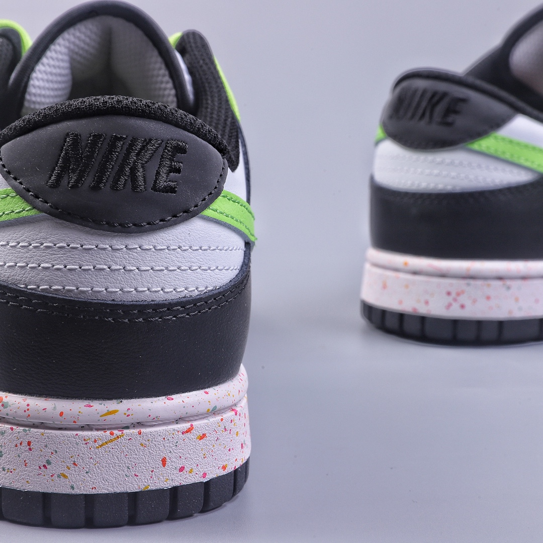 240 CS NIKE SB Dunk Low 绑带 黑白绿  FD4623-134