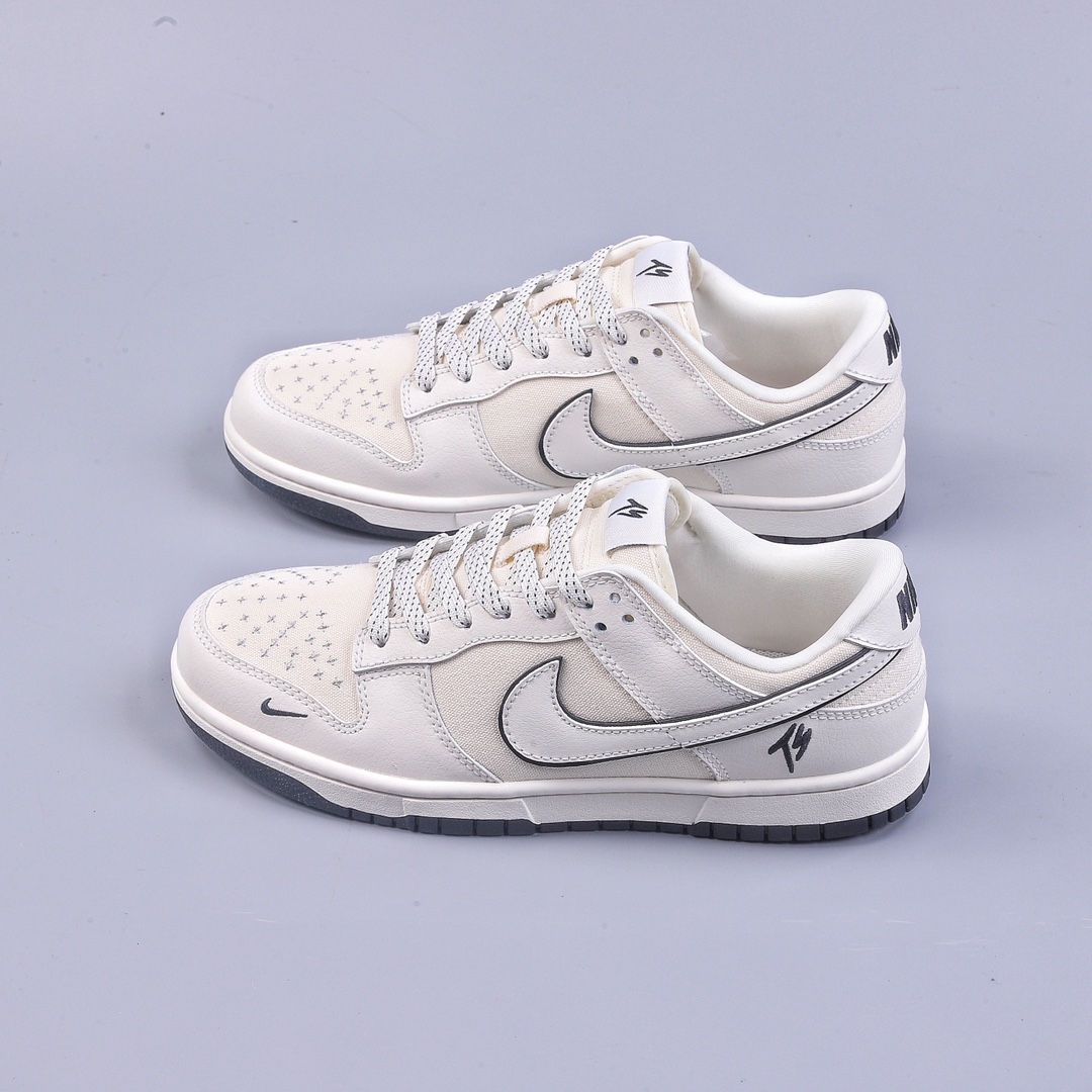 260 Nike SB Dunk Low ”TS联名帆布” 周年高端定制低帮休闲板鞋  FC1688-108