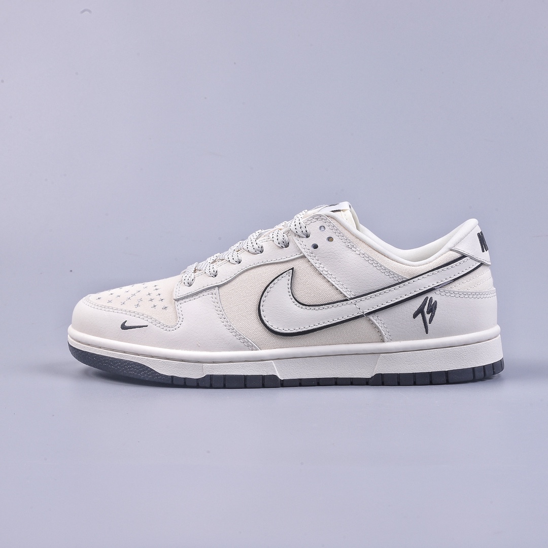 260 Nike SB Dunk Low ”TS联名帆布” 周年高端定制低帮休闲板鞋  FC1688-108