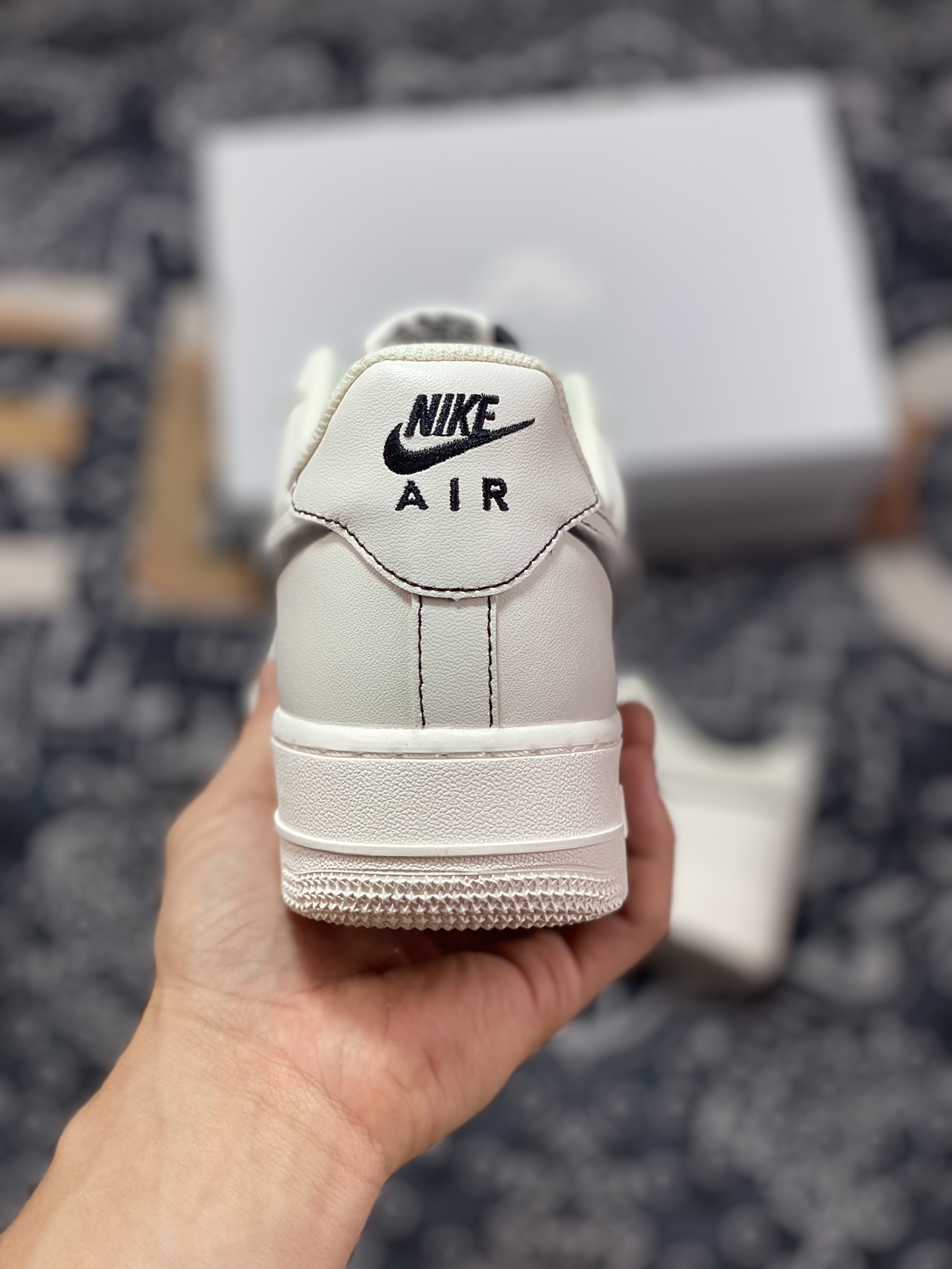 200 Nike Air Force 1'07 Low”Milk White/Black”空军一号经典低帮百板鞋“皮革米白黑车线”315122-808