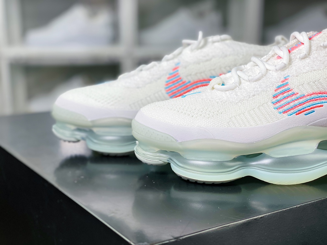 Air Max Scorpion Flyknit ”White Hot Punch” Scorpion Series Jogging Shoes ”Knitted White Pink Blue” DV7402-100