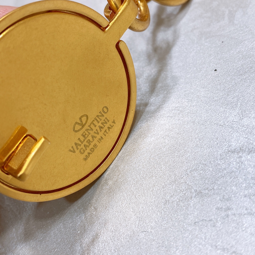 Valentino 23 VLOGO SIGNATURE链条金属腰带- 球形带扣牙印VLogo Sign