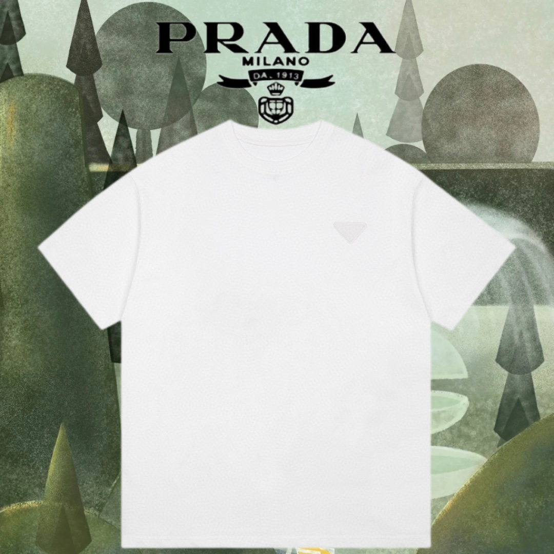 Prada Abbigliamento T-Shirt Nero Bianco Unisex Lavorazione a maglia