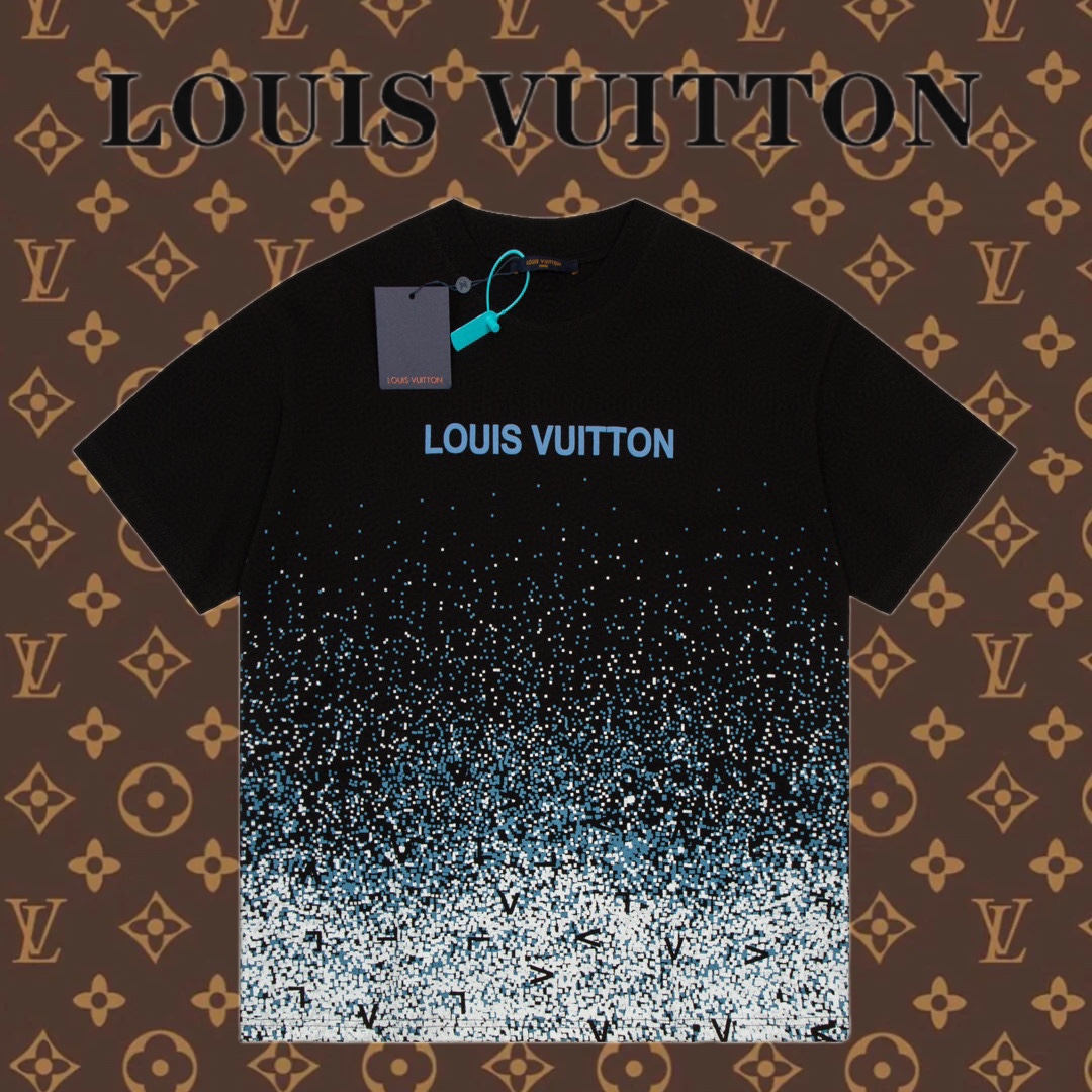 Louis Vuitton Abbigliamento T-Shirt Stampa Unisex Cotone Casual