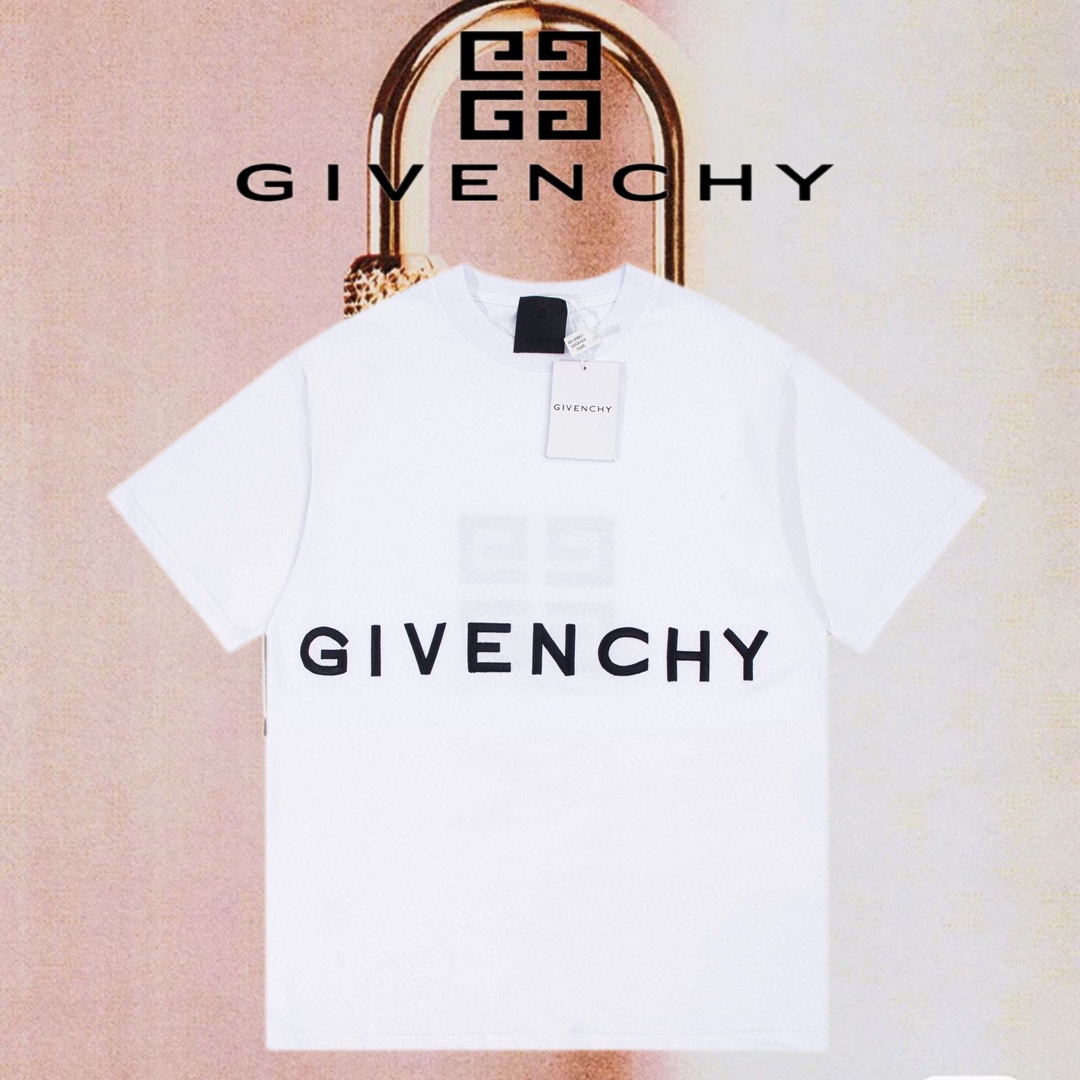 Givenchy Abbigliamento T-Shirt Nero Ricamo Unisex Collezione Primavera/Estate Fashion Maniche corte