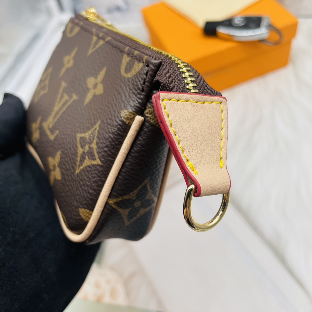 Leather Texture of Premium Mini Handbag