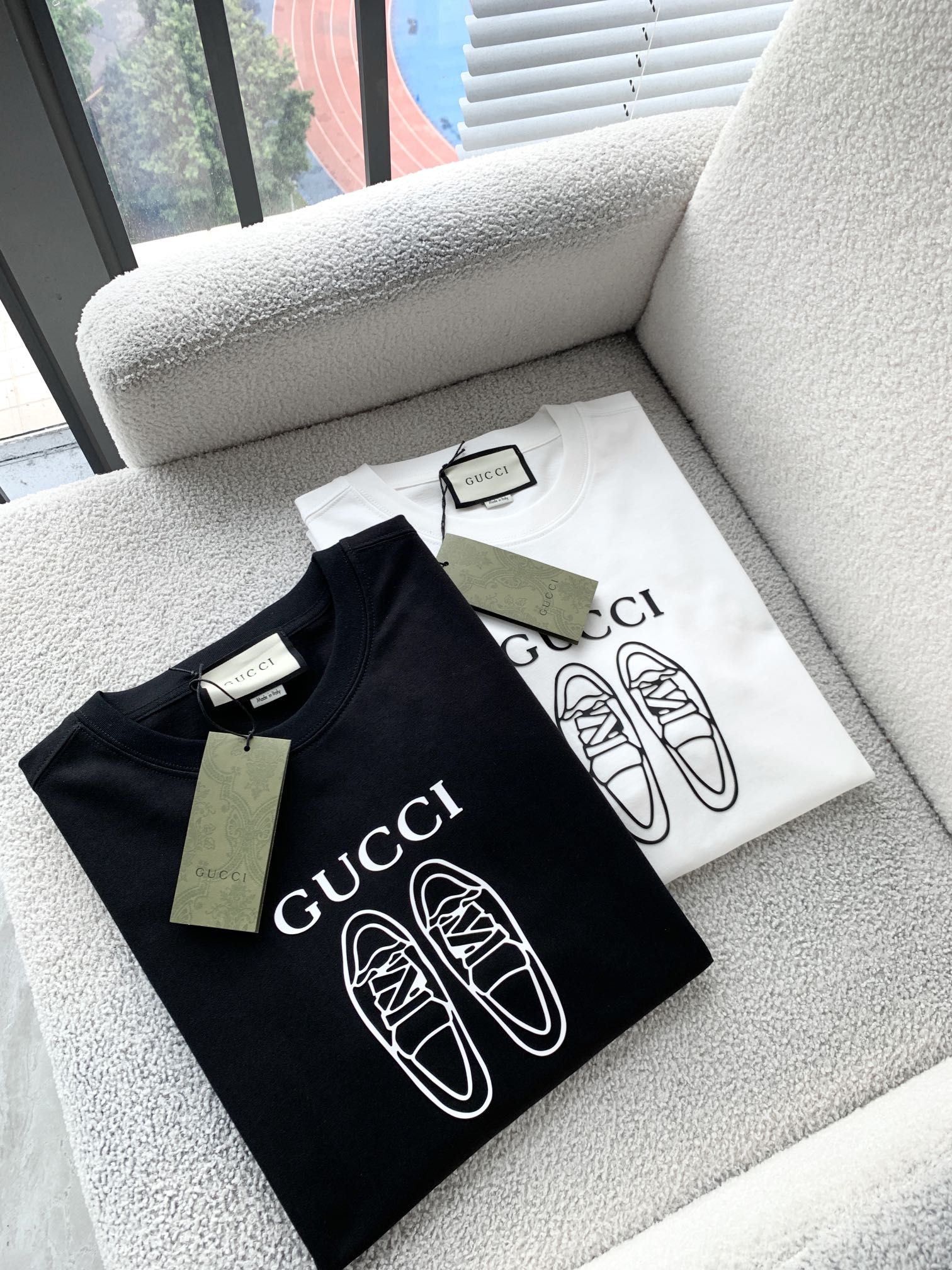 Gucci Clothing T-Shirt Unisex Cotton Spring/Summer Collection Short Sleeve