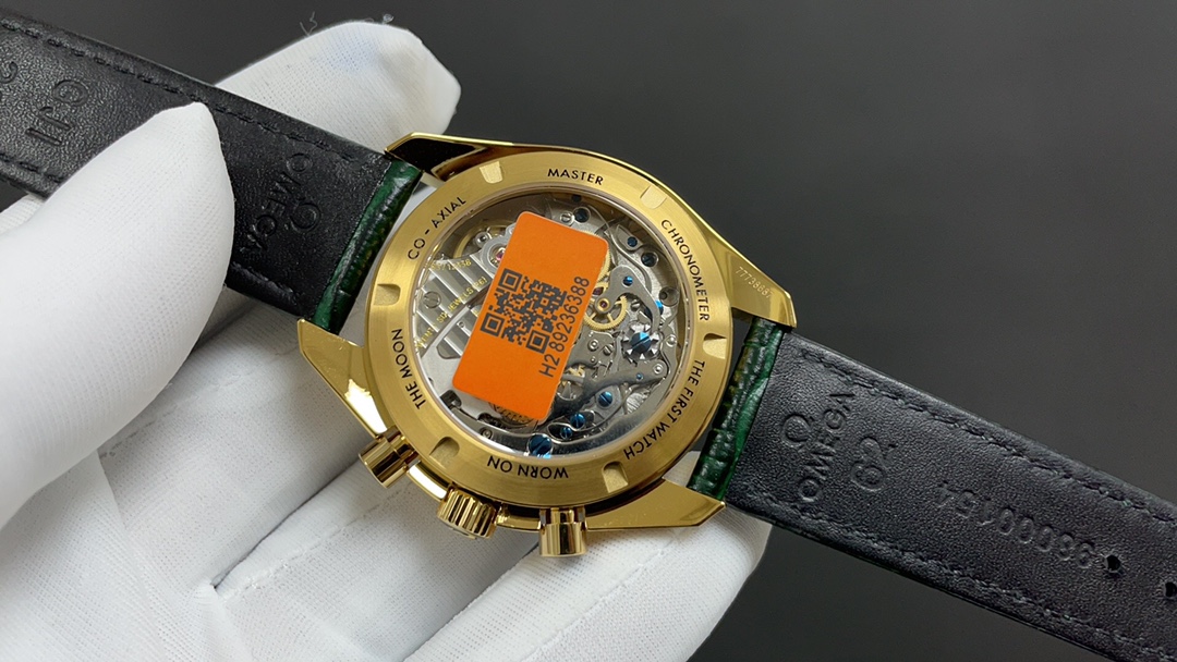 Omega 欧米茄 超霸 黄金壳 绿面 自动上链机械机芯