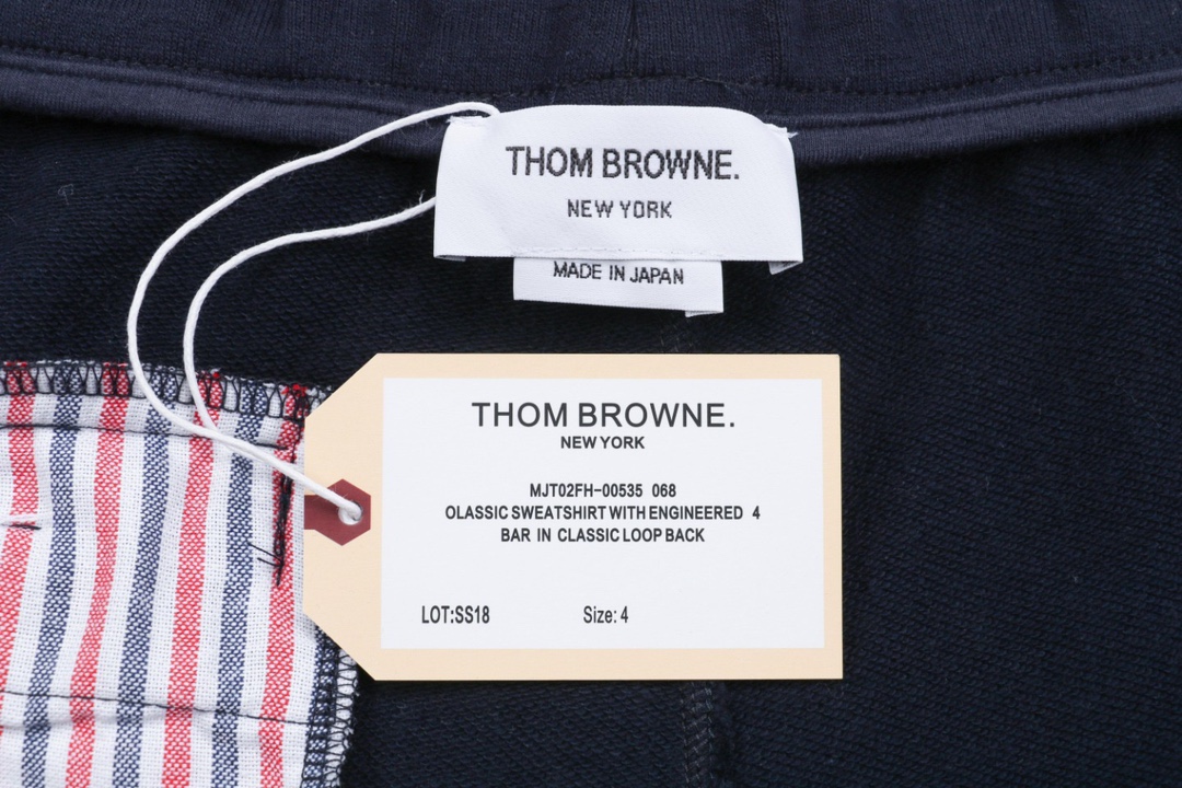 200 Thom Browne 23ss 四杠条纹短裤-藏青色