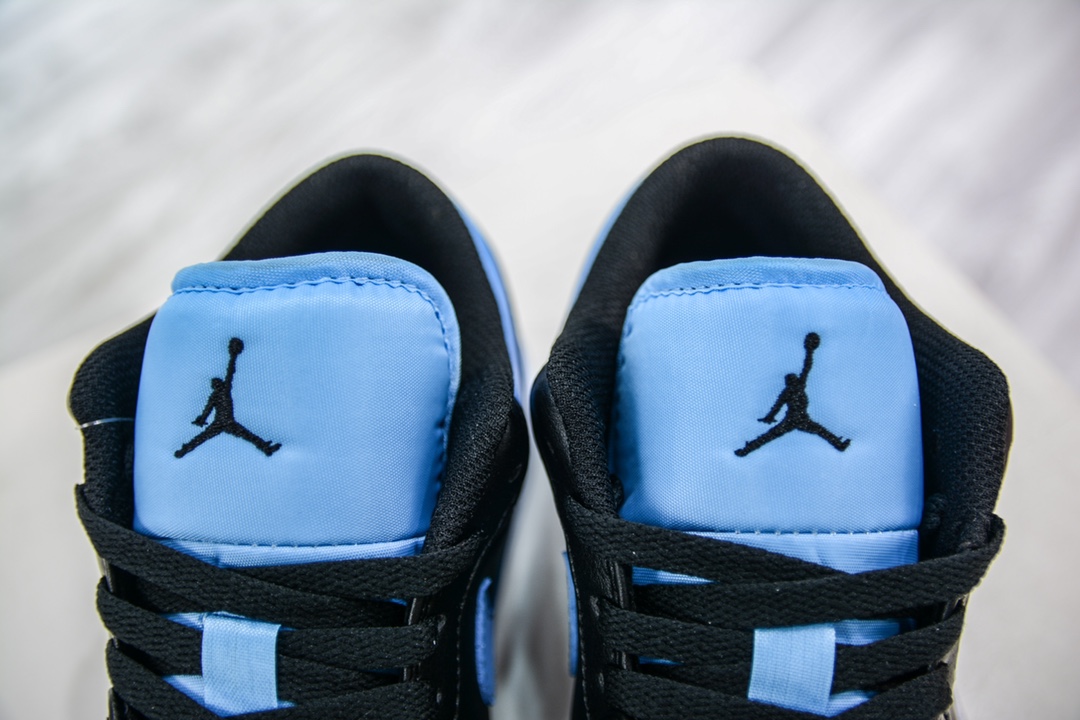 200 Air Jordan 1 Low AJ1 黑蓝勾低帮 女子休闲运动篮球鞋 553560-041