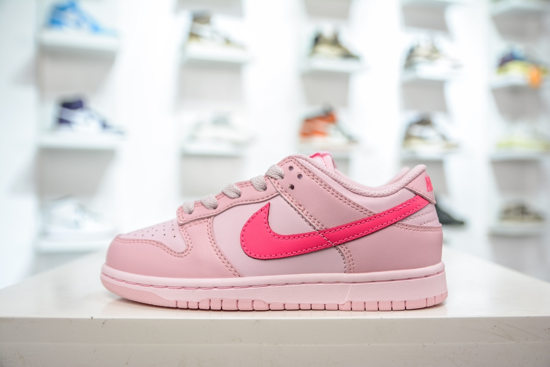 180 Nike Dunk Low （PLS) 童鞋 粉色低帮休闲运动板鞋 DH9756-600