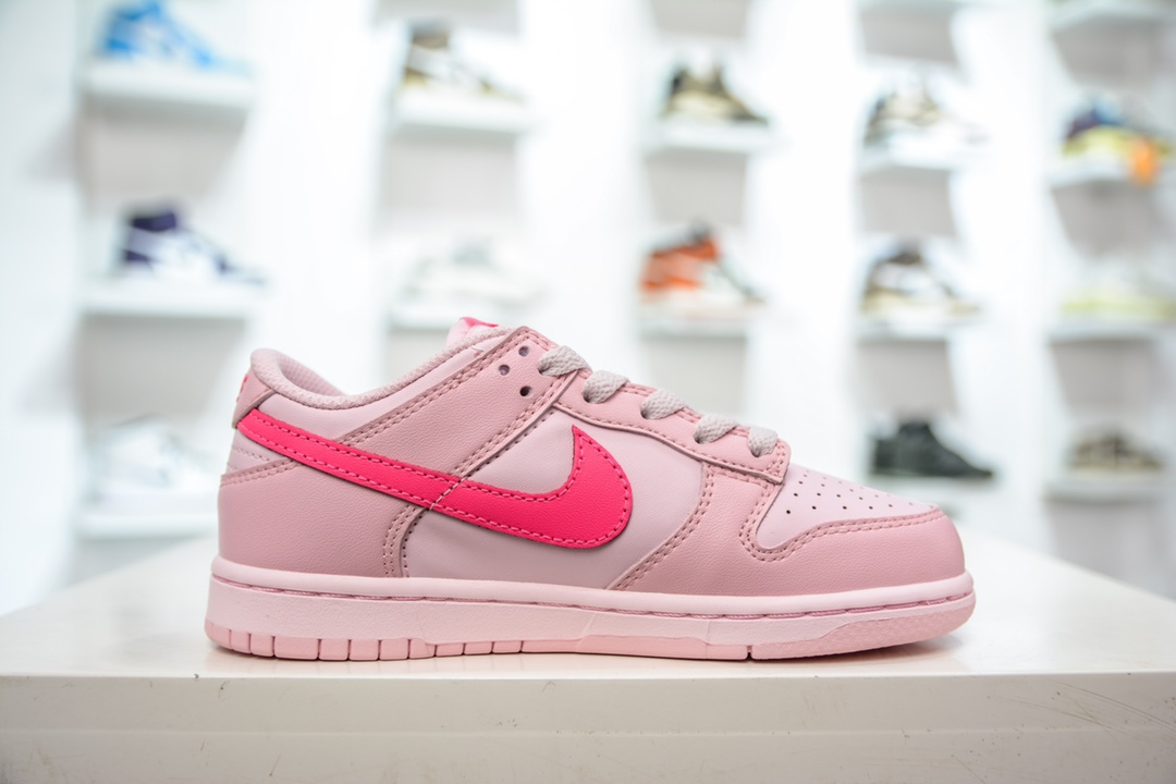 180 Nike Dunk Low （PLS) 童鞋 粉色低帮休闲运动板鞋 DH9756-600