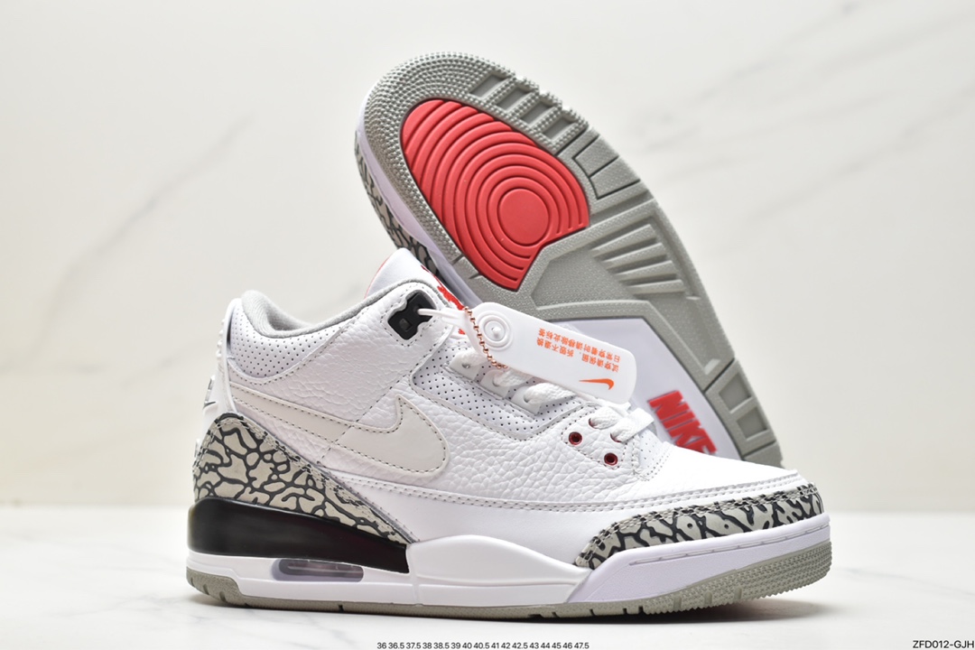 280 Air Jordan 3 Retro ”Hide and Sneak” 白灰棕 AJ3 乔丹3代 AV6683-160