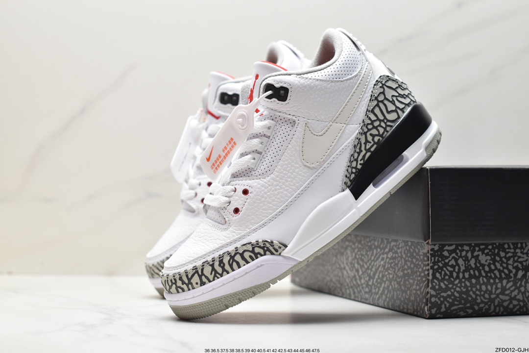 280 Air Jordan 3 Retro ”Hide and Sneak” 白灰棕 AJ3 乔丹3代 AV6683-160