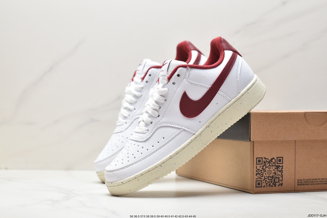120 Nike Court Vision Low 白黑 受1980年代中期趋势的启发CD5463-100