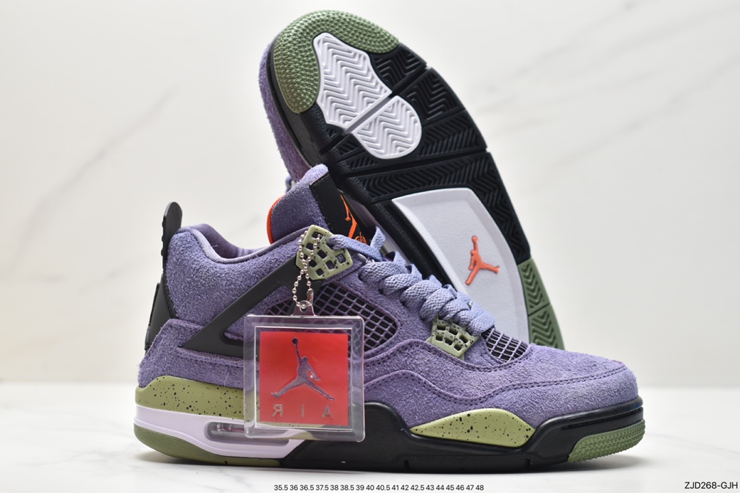 240 Nike Wmns Air Jordan 4 Retro GS”Linen”迈克尔·乔丹AJ4代中帮篮球鞋“白卡其”AQ9129-500