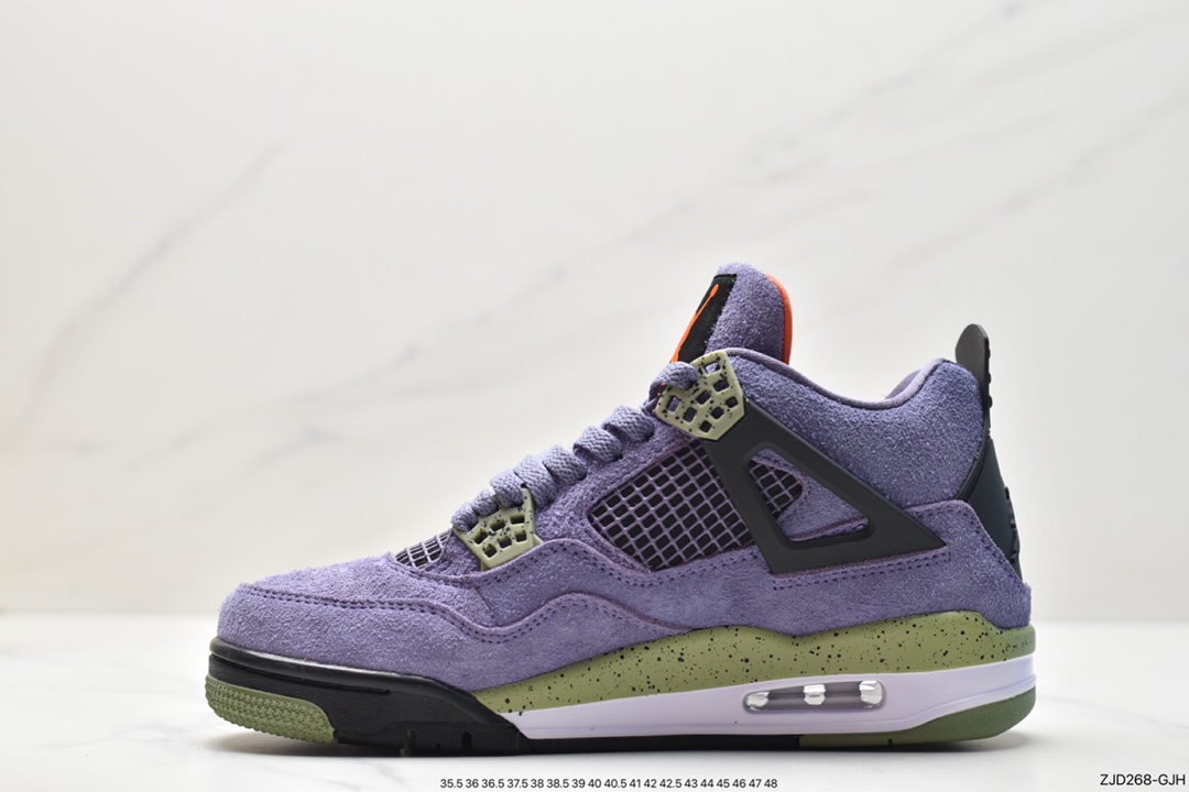 240 Nike Wmns Air Jordan 4 Retro GS”Linen”迈克尔·乔丹AJ4代中帮篮球鞋“白卡其”AQ9129-500