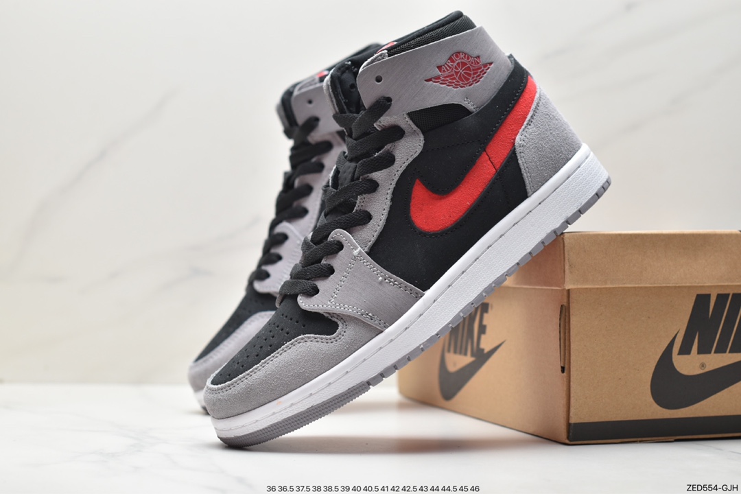 260 耐克Nike Air Jordan 1 Zoom CMFT”Pink Glaze”AJ1乔丹一代中帮篮球鞋 DV1304-106