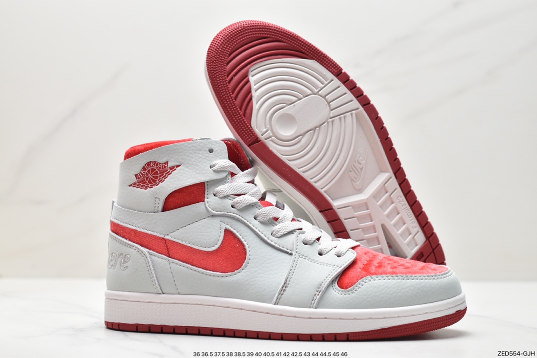 260 耐克Nike Air Jordan 1 Zoom CMFT”Pink Glaze”AJ1乔丹一代中帮篮球鞋 DV1304-106