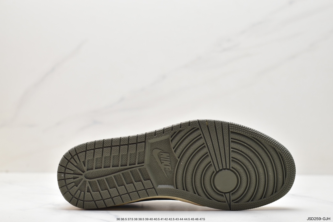 200 Travis Scott x Nike Wmns Air Jordan 1 Low OG”Olive”AJ1乔丹一代篮球鞋 DZ4137-106