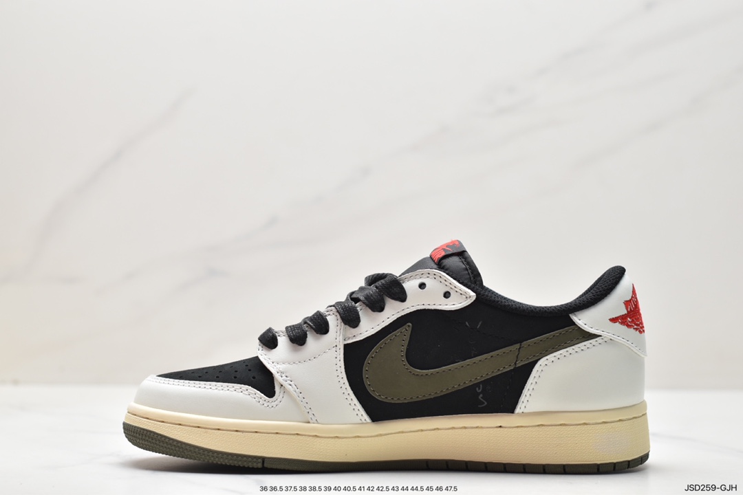 200 Travis Scott x Nike Wmns Air Jordan 1 Low OG”Olive”AJ1乔丹一代篮球鞋 DZ4137-106