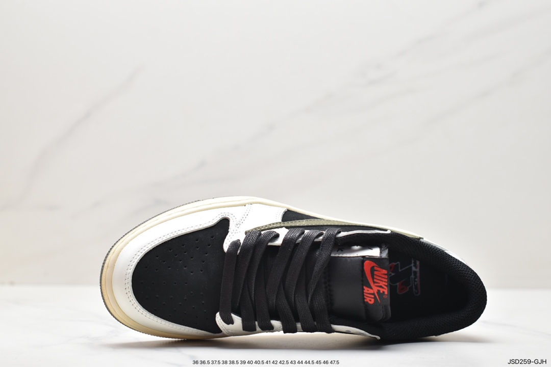 200 Travis Scott x Nike Wmns Air Jordan 1 Low OG”Olive”AJ1乔丹一代篮球鞋 DZ4137-106