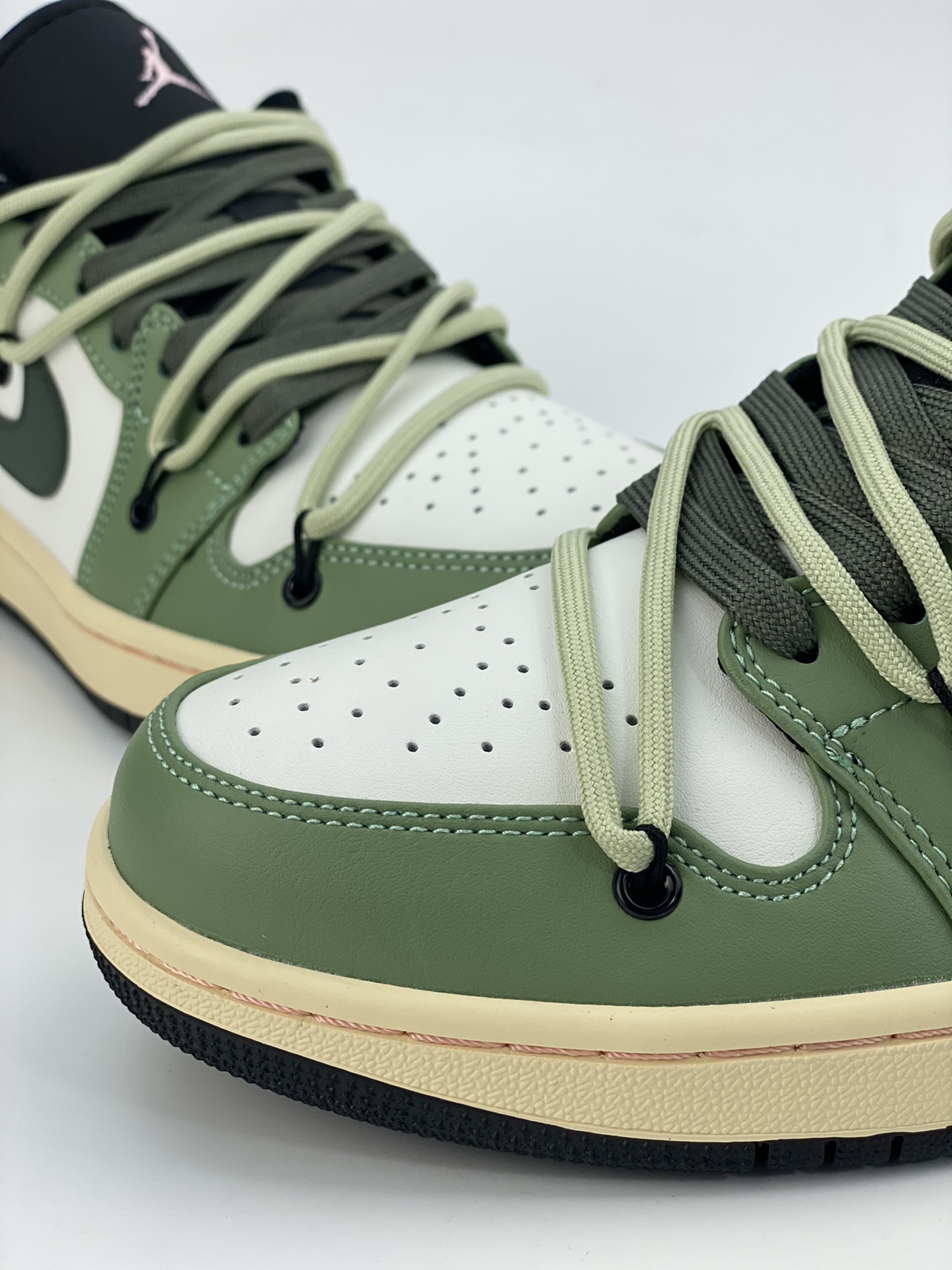 220 Air Jordan 1 Low 白绿绑绳 553558-062