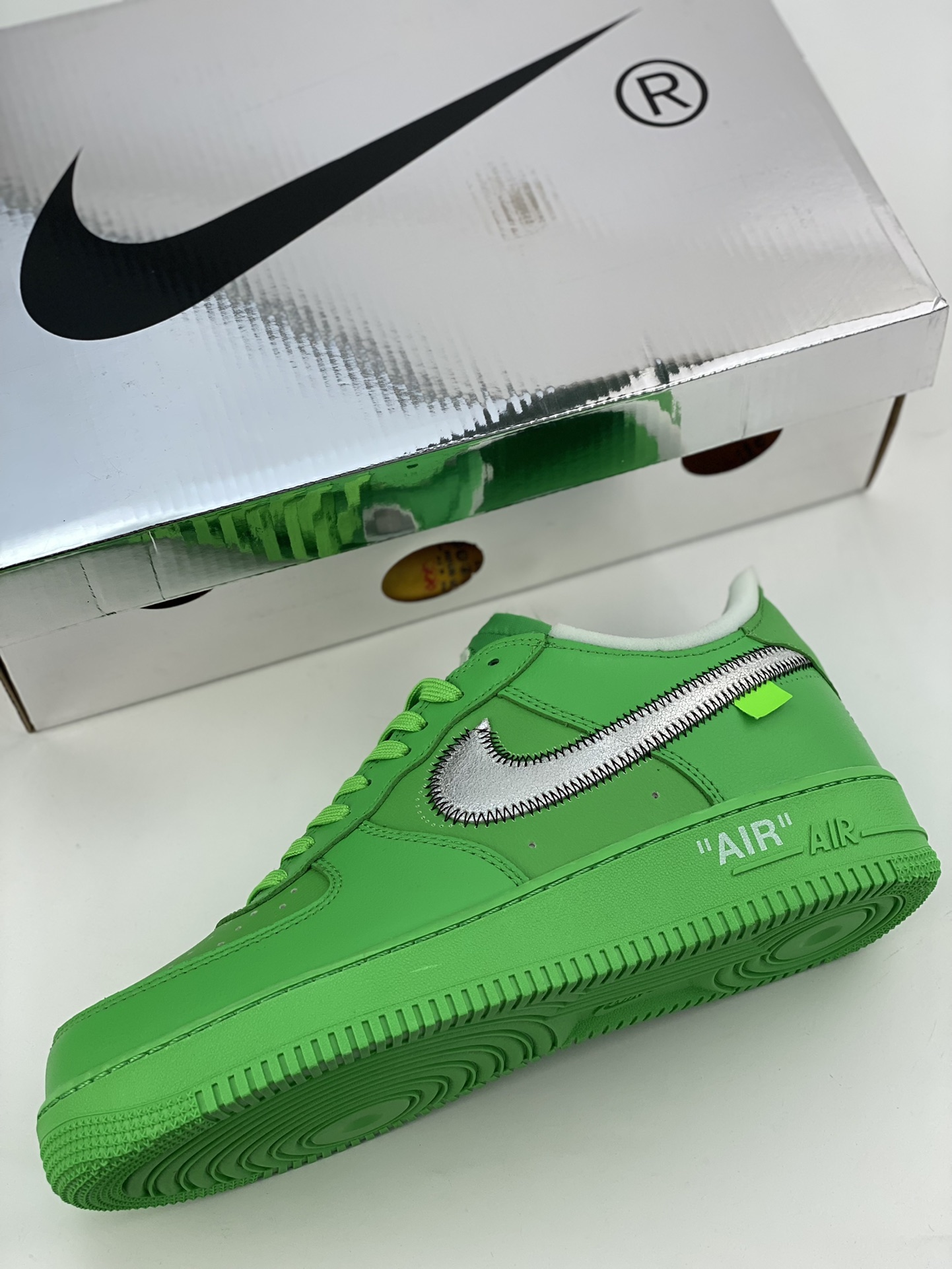 220 Off-White Nike Air Force 1 Low 07 OW绿银钩 DX1419-300