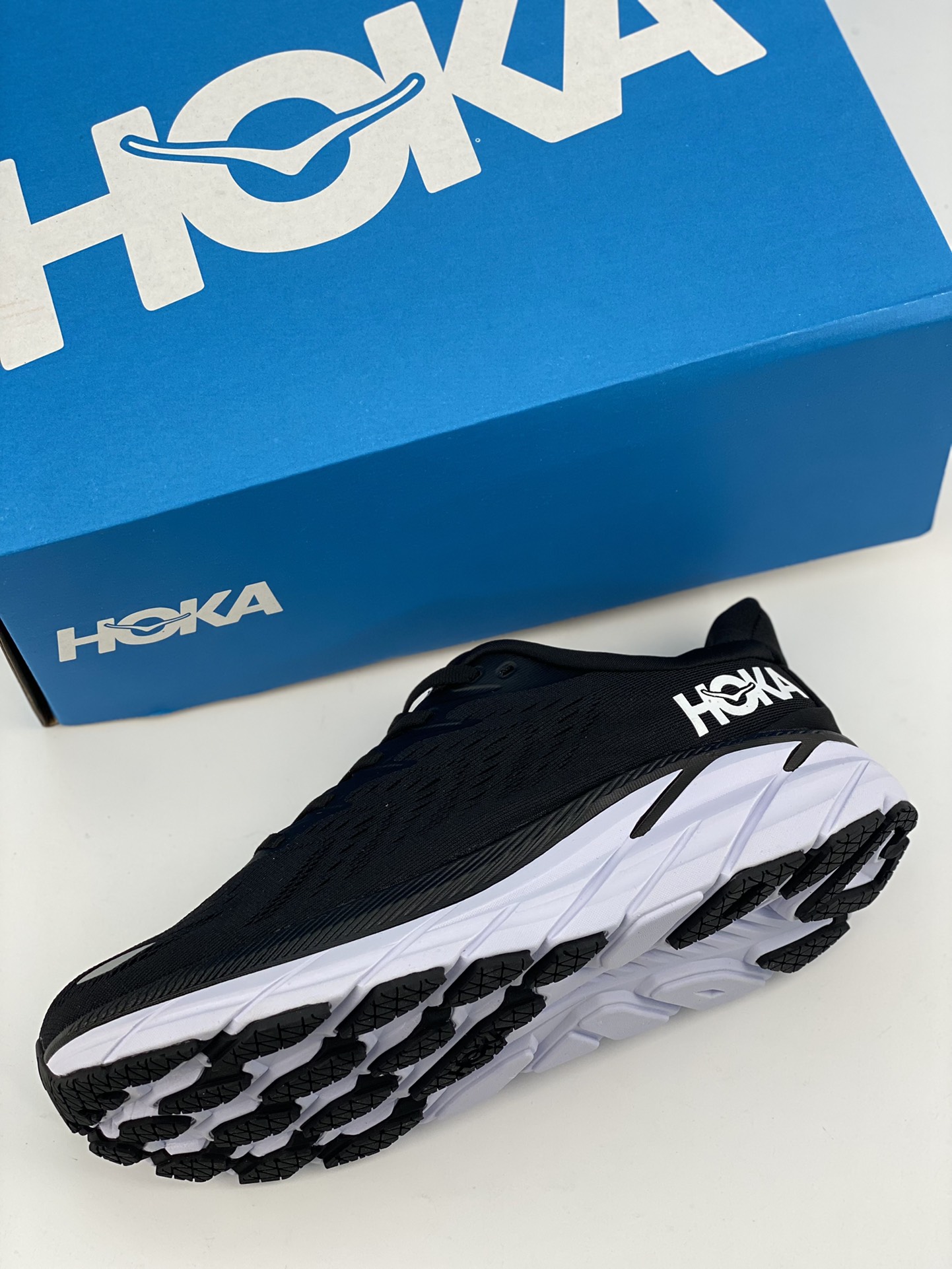 Hoka One One Clifton 8 low-top thick sole lightweight outdoor sneakers