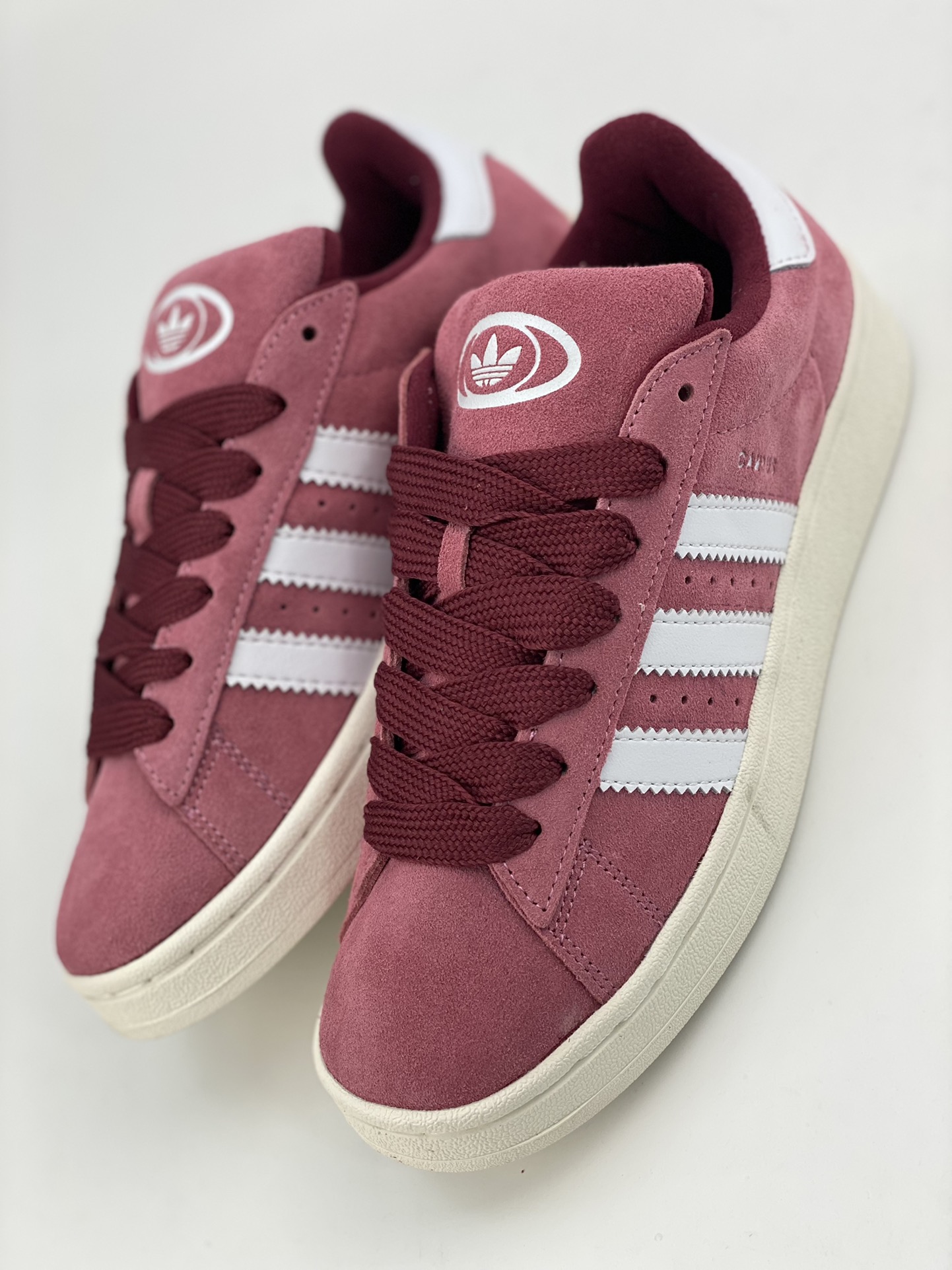 Adidas Campus 00s maroon white retro trendy casual bread shoes HP6286