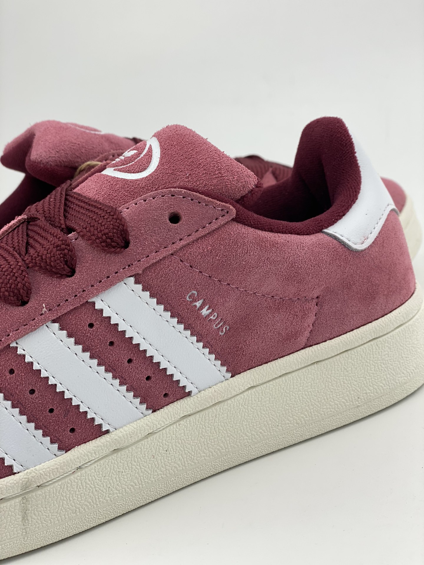 Adidas Campus 00s maroon white retro trendy casual bread shoes HP6286