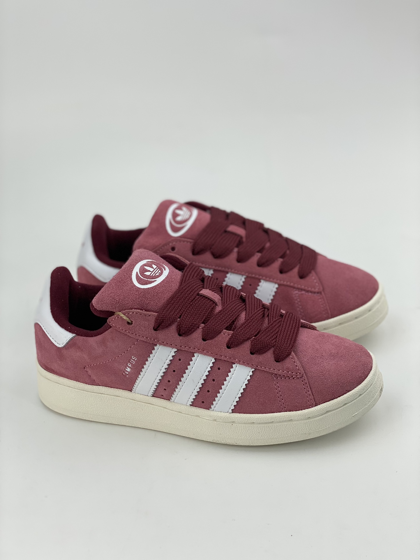 Adidas Campus 00s maroon white retro trendy casual bread shoes HP6286