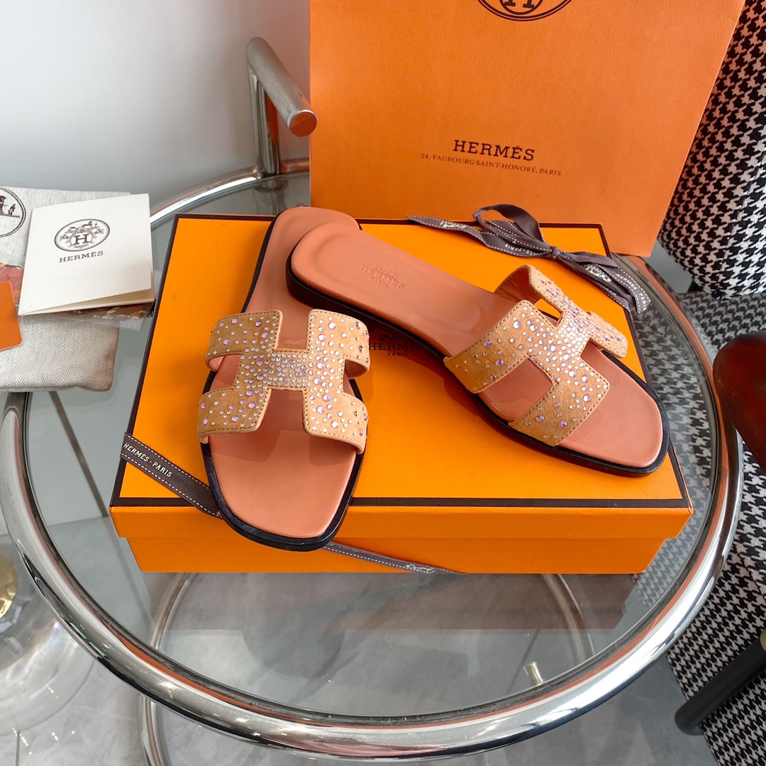 Hermès Hermes 爱马仕〰 H拖鞋‼