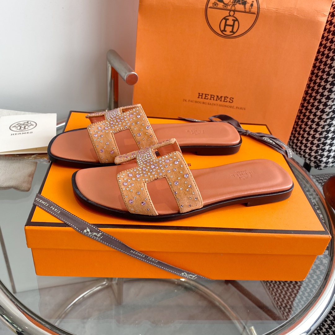 Hermès Hermes 爱马仕〰 H拖鞋‼