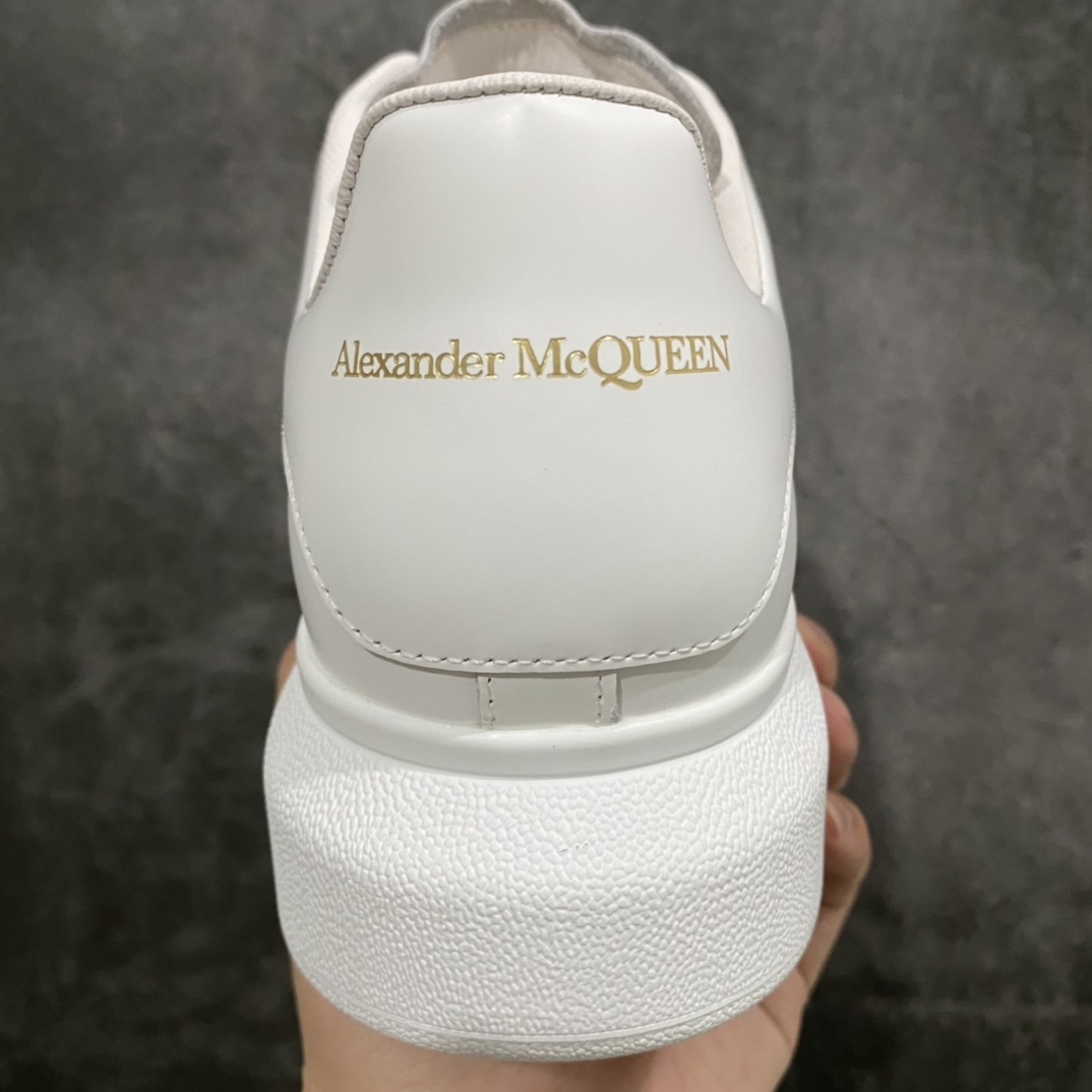 Alexander McQueen/Alexander McQueen platform shoes thick sole heightening white shoes pure white