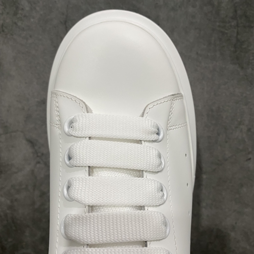 Alexander McQueen/Alexander McQueen platform shoes thick sole heightening white shoes pure white