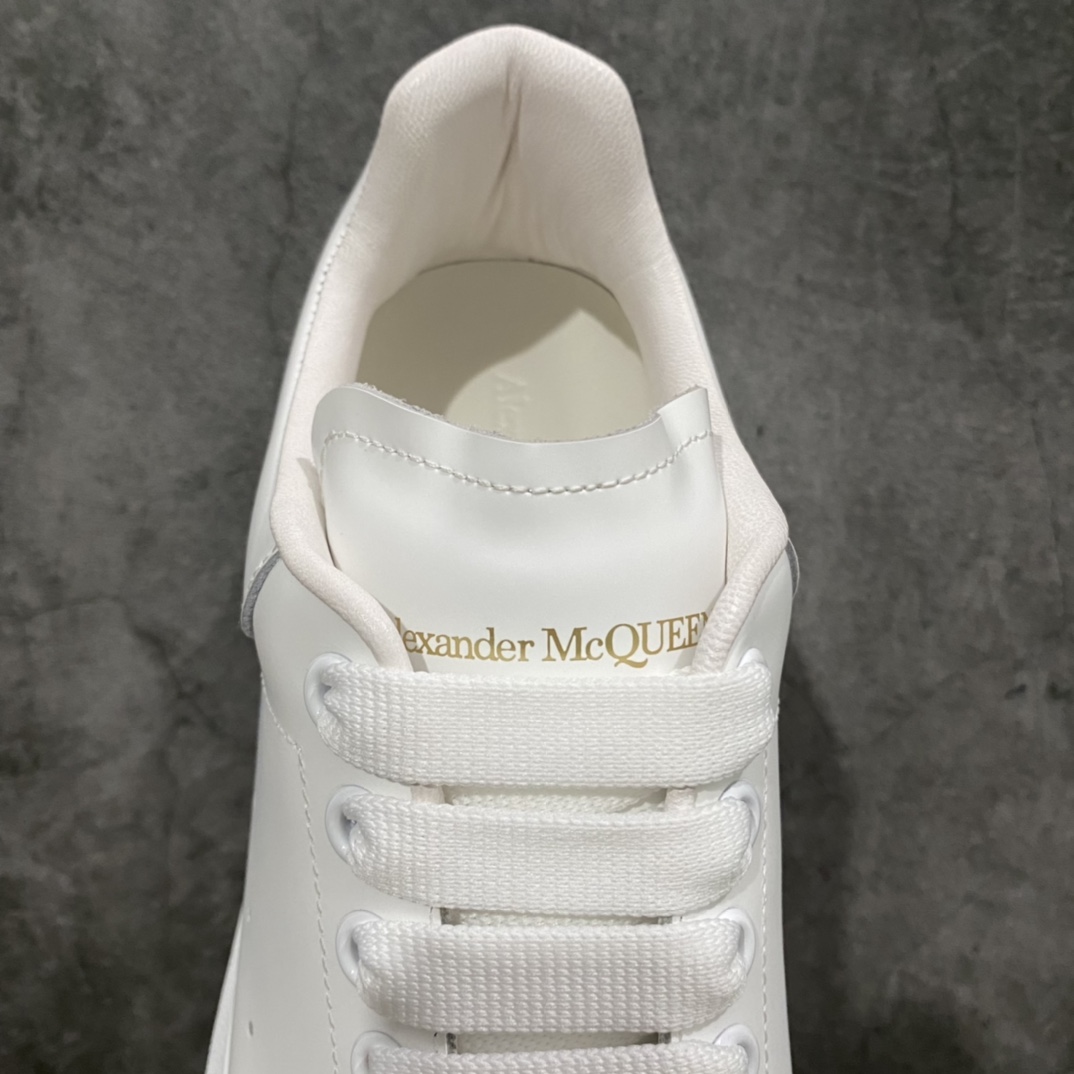 Alexander McQueen/Alexander McQueen platform shoes thick sole heightening white shoes pure white