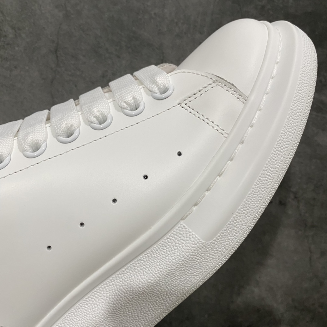 Alexander McQueen/Alexander McQueen platform shoes thick sole heightening white shoes pure white