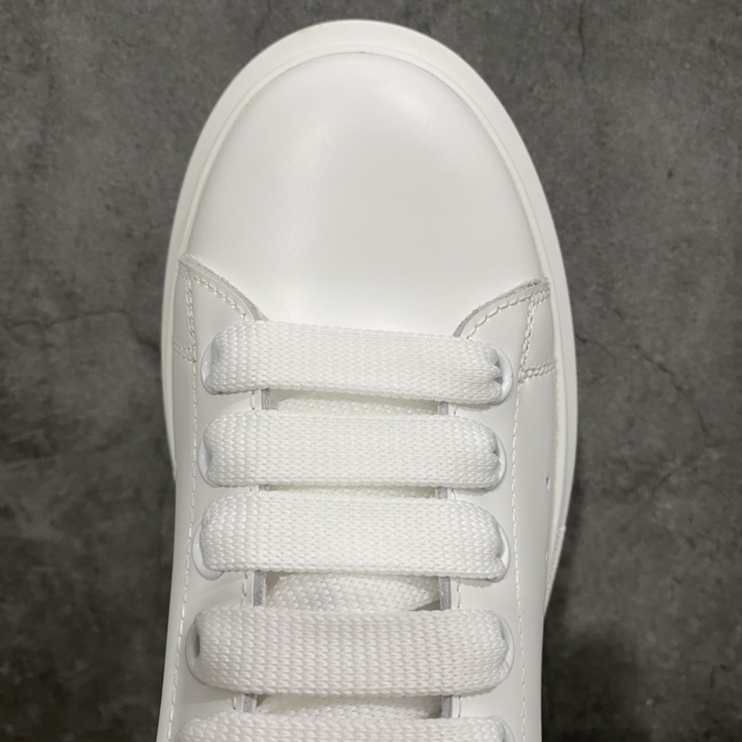 Alexander McQueen/Alexander McQueen platform shoes thick-soled heightening white shoes haze blue tail