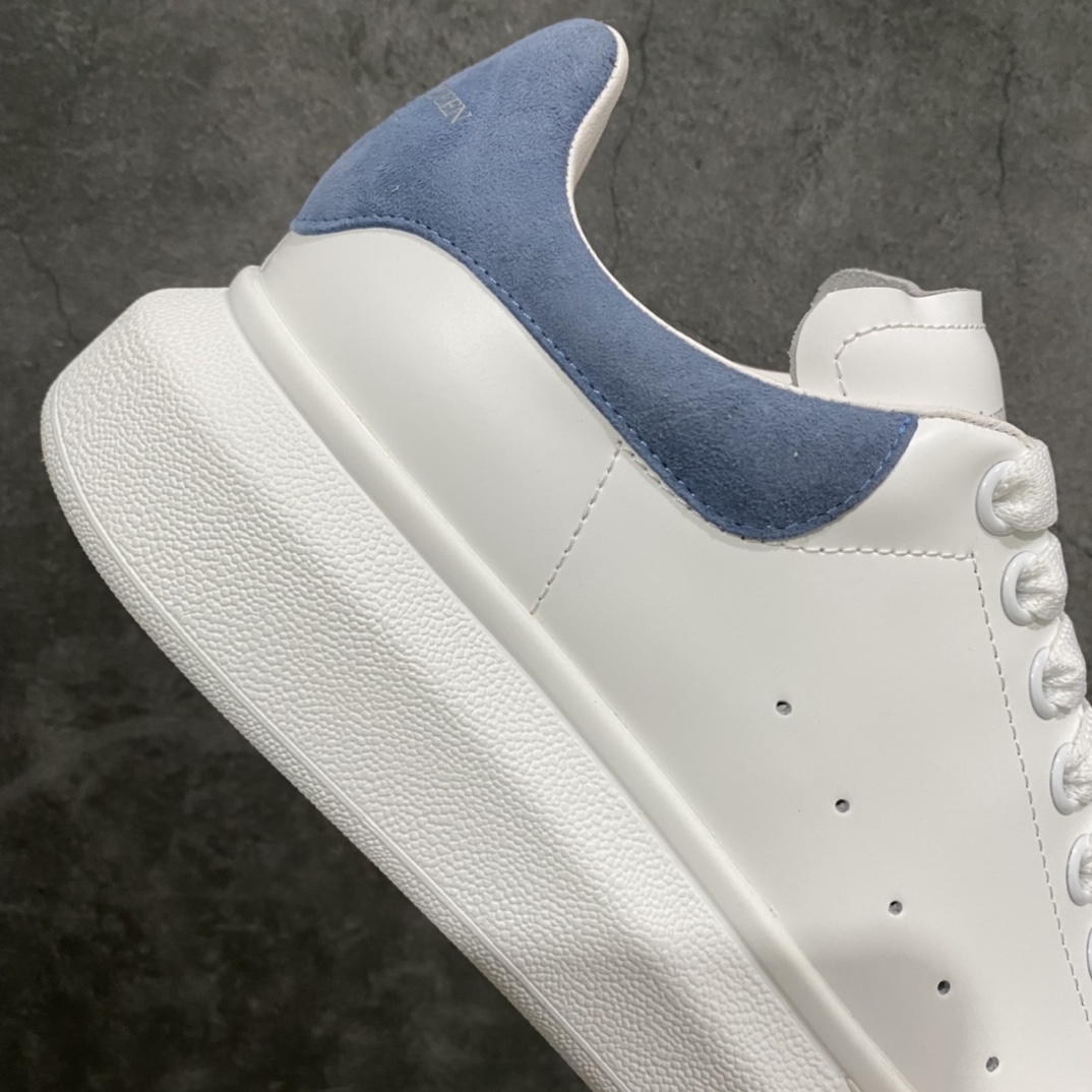 Alexander McQueen/Alexander McQueen platform shoes thick-soled heightening white shoes haze blue tail