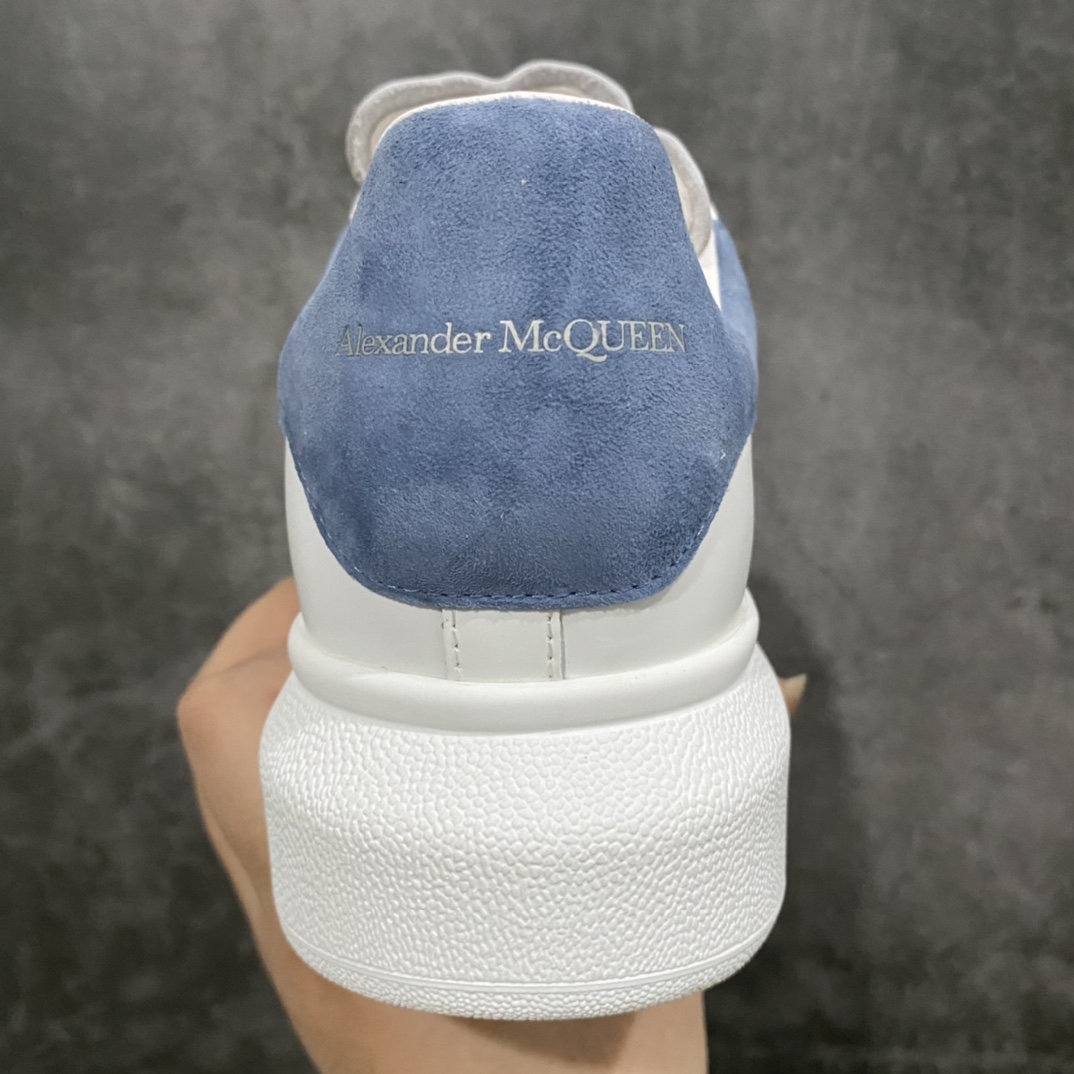 Alexander McQueen/Alexander McQueen platform shoes thick-soled heightening white shoes haze blue tail