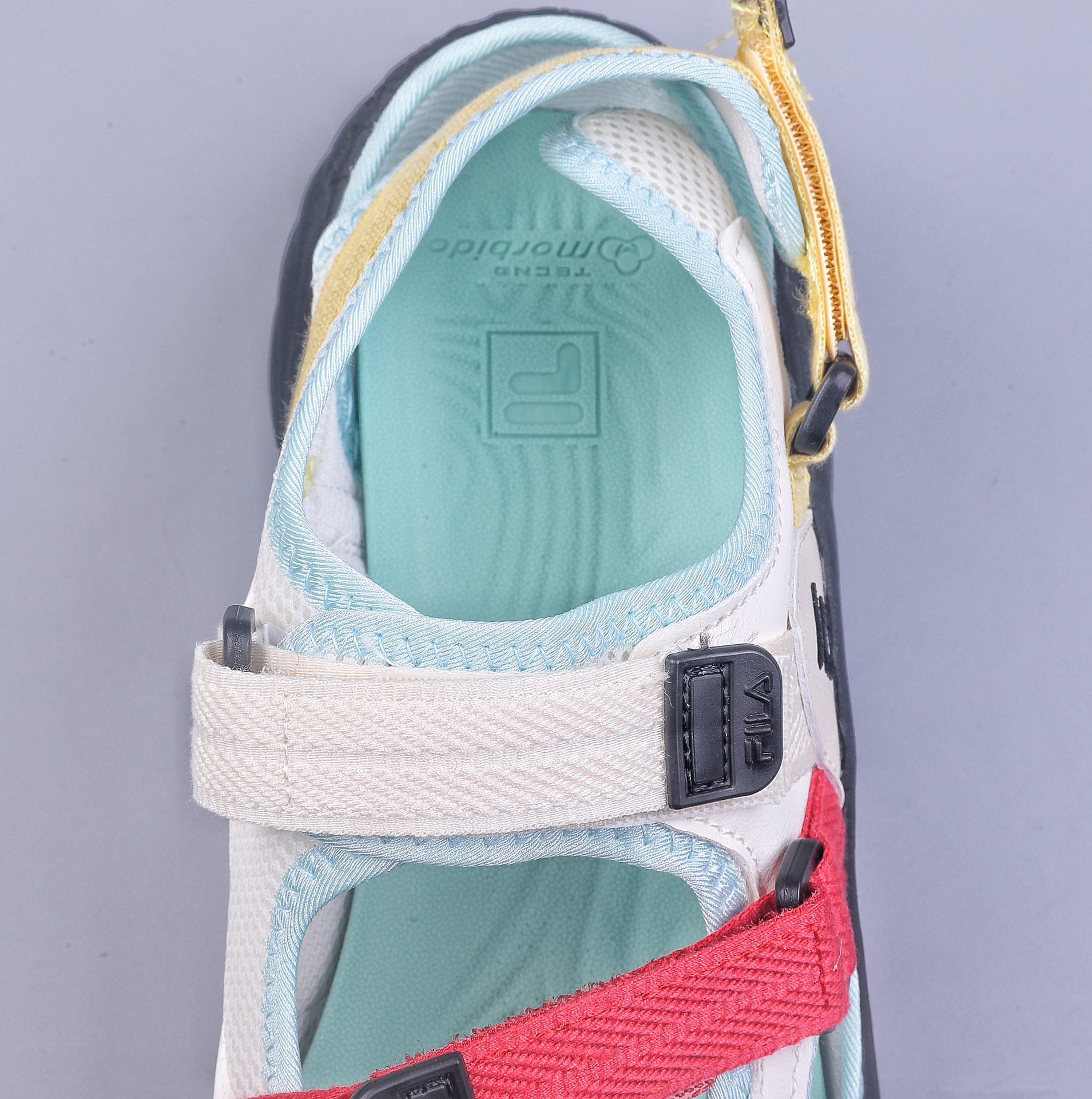 FILA FUSION Mary Jane Sandals Women's Shoes 2023 Summer New Sandals Velcro Conch Beach Shoes T12W321401FSH