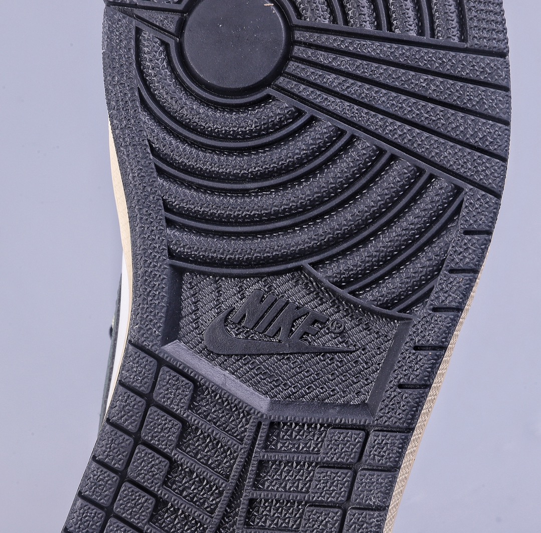 220 外贸 Air Jordan 1 Low 白绿解构 “笑脸骷颅头” AJ1乔1低帮休闲板鞋  553558-062