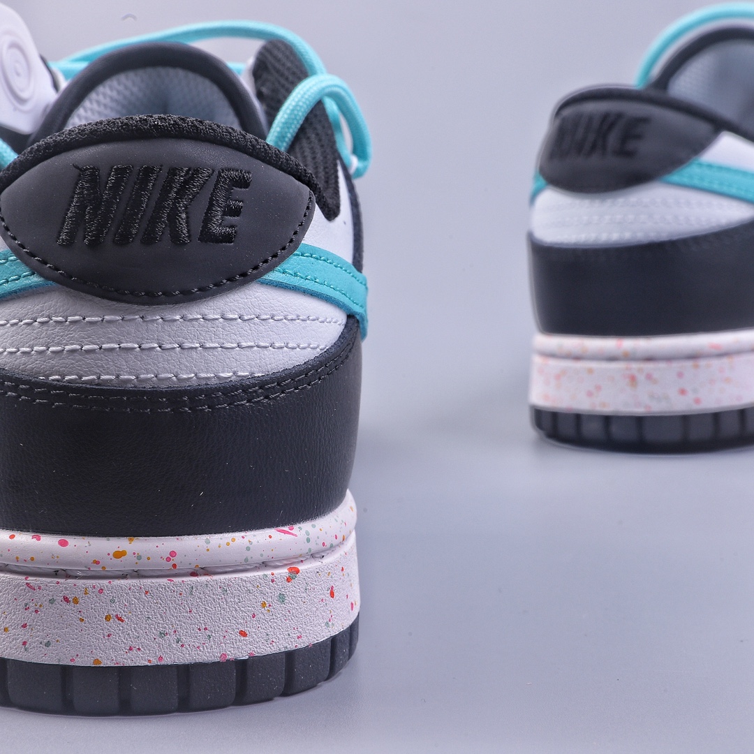 240 CS Nike Dunk Low 黑蓝绿三钩 解构抽绳鞋带 FD4623-135