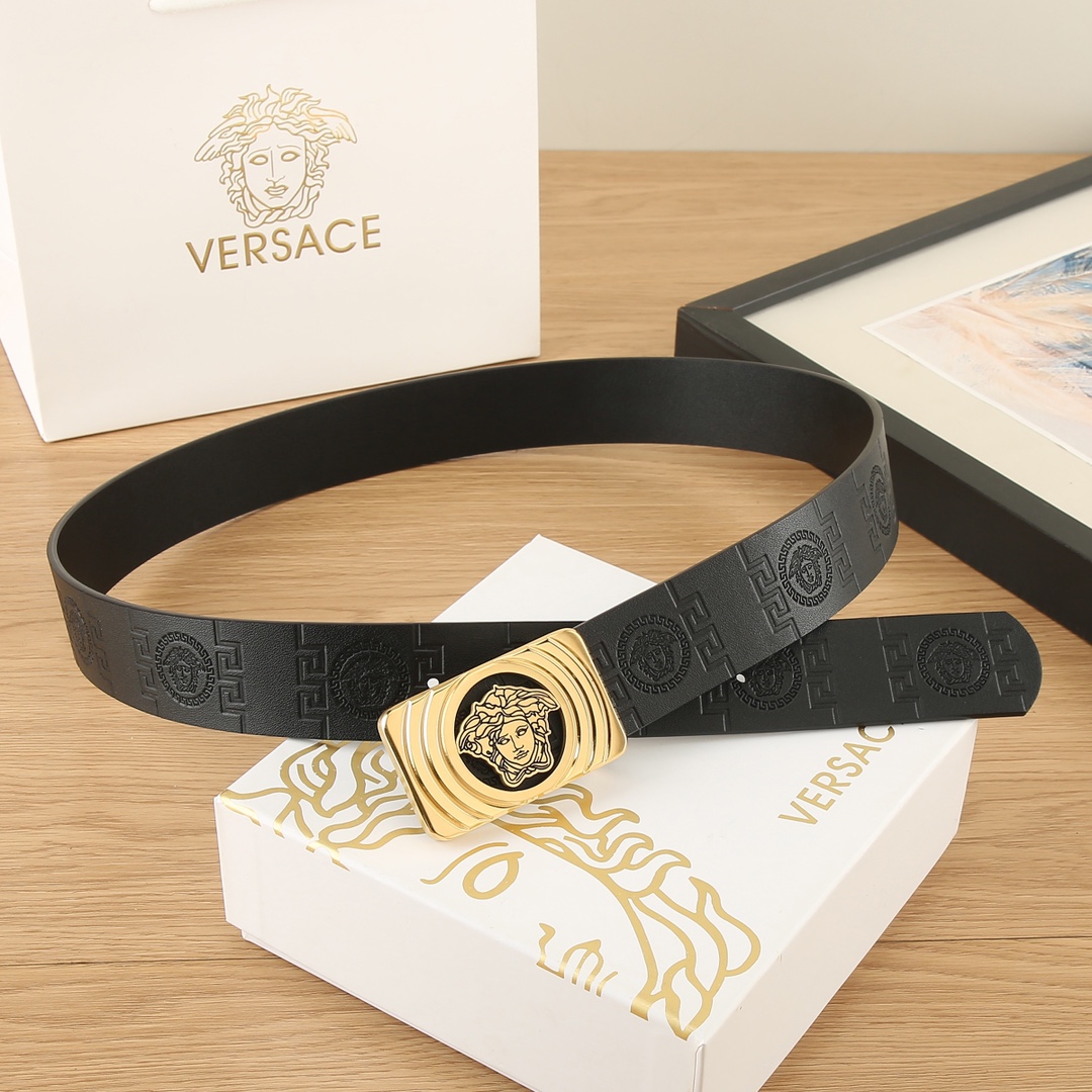 范思哲美人头VERSACE3.8宽精