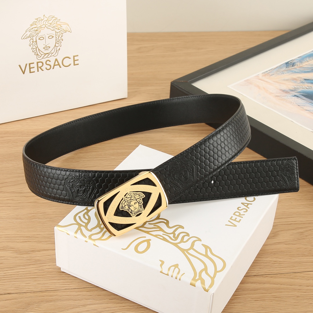 范思哲美人头VERSACE3.8宽精