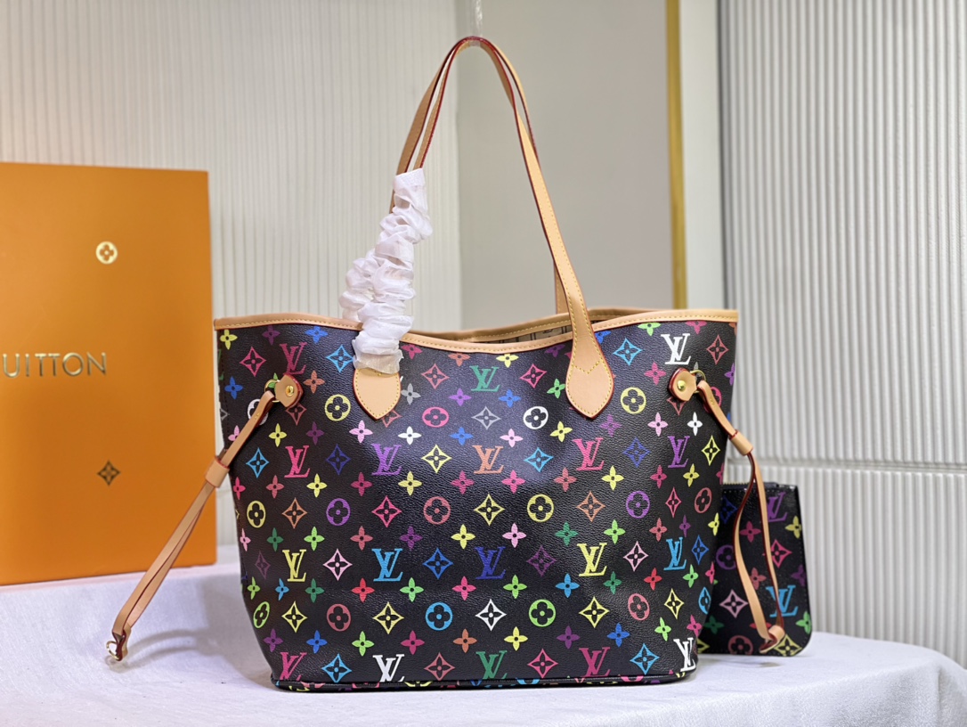 310 M40156 M40995【最新彩色印花】路易威登全新演绎 Neverfull 经典手袋